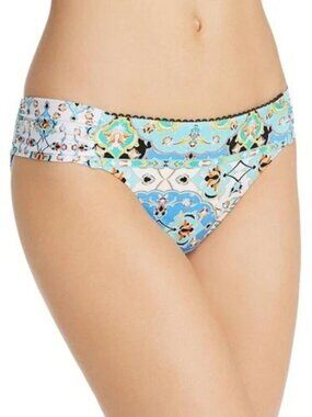 NANETTE LEPORE Aqua Floral Swimwear Bottom Bloomingdale Exclusive Size 8